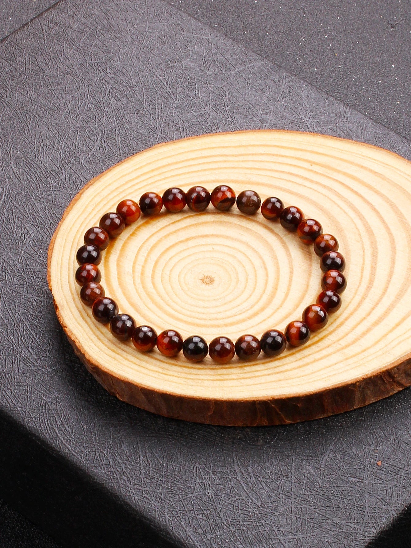 5A+ Lightning Red Tiger Eye Bracelets Men Highest Quality Natural Stone Round Beads Elasticity Rope Bracelets for Women Jewelry
