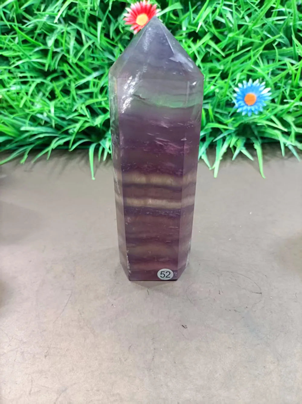 Natural Purple Fluorite Auspicious Cloud Crystal Wand — Healing Magic Wand, Chakra Home Decor