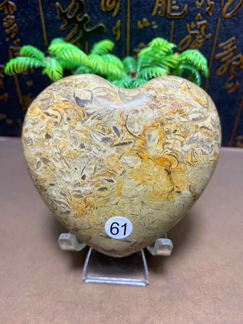 Natural Quartz Crystal Carved Heart — Polished Love Stone, Home Decor for Couples
