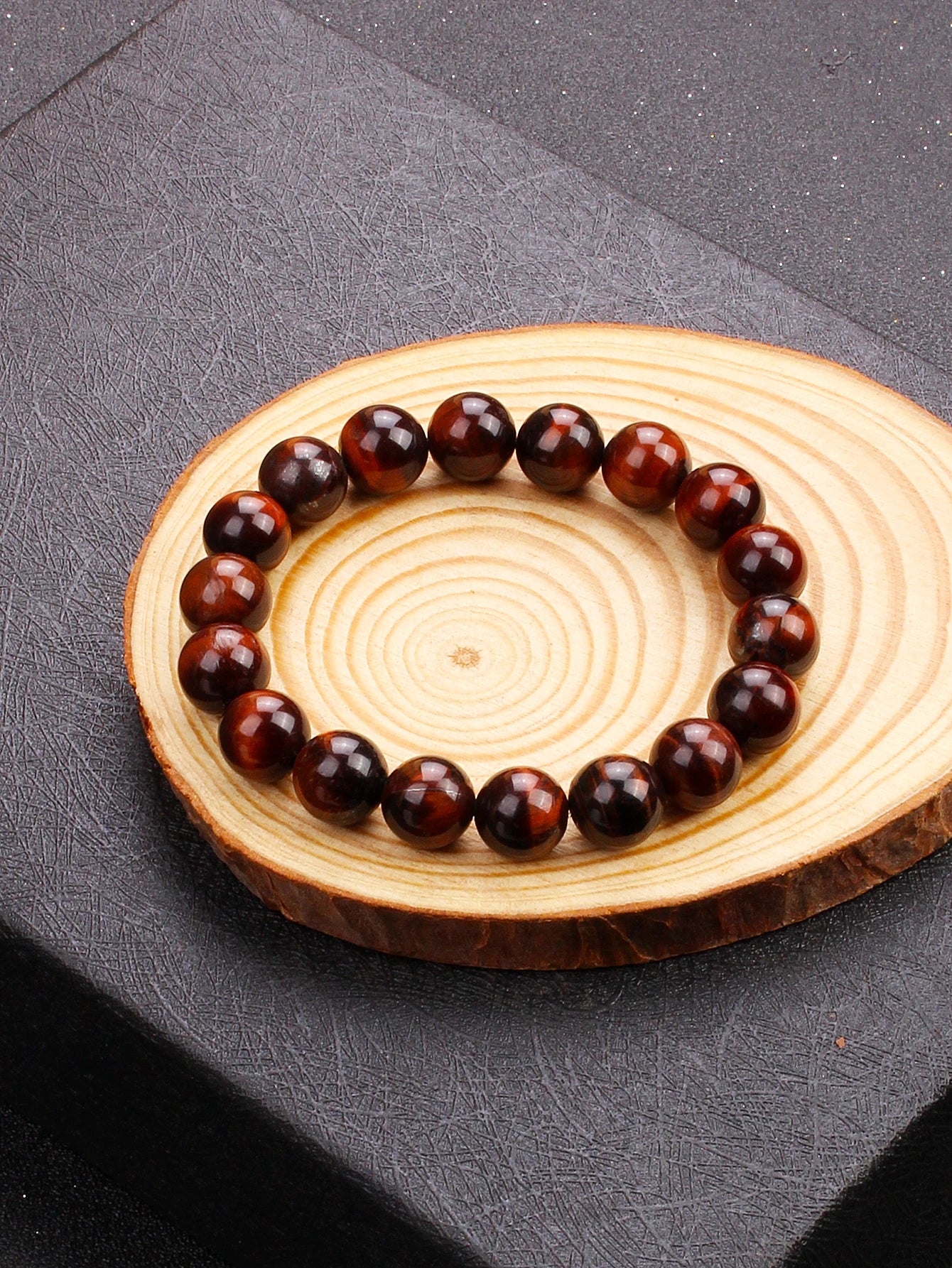 5A+ Lightning Red Tiger Eye Bracelets Men Highest Quality Natural Stone Round Beads Elasticity Rope Bracelets for Women Jewelry