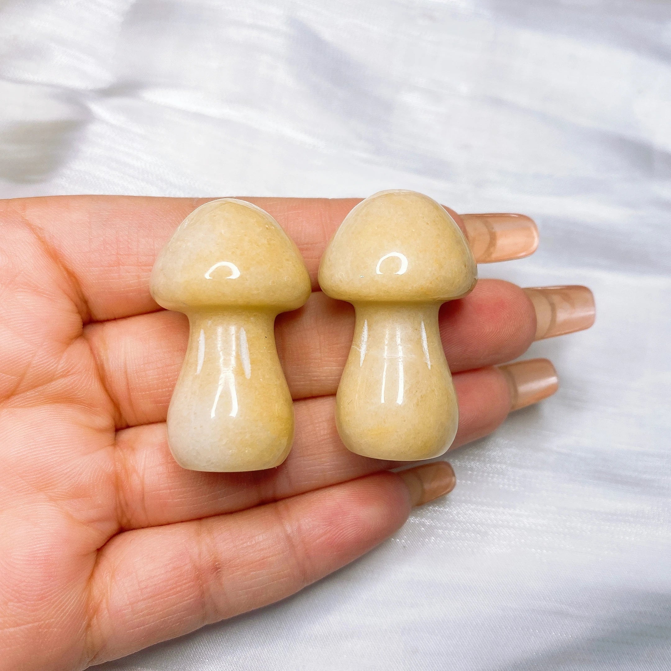 35mm Mushroom Natural Crystal Quartz Mineral Stones Amethyst Agate Clear Quartz Chakra Reiki Healing Home Graden Decoration Gift