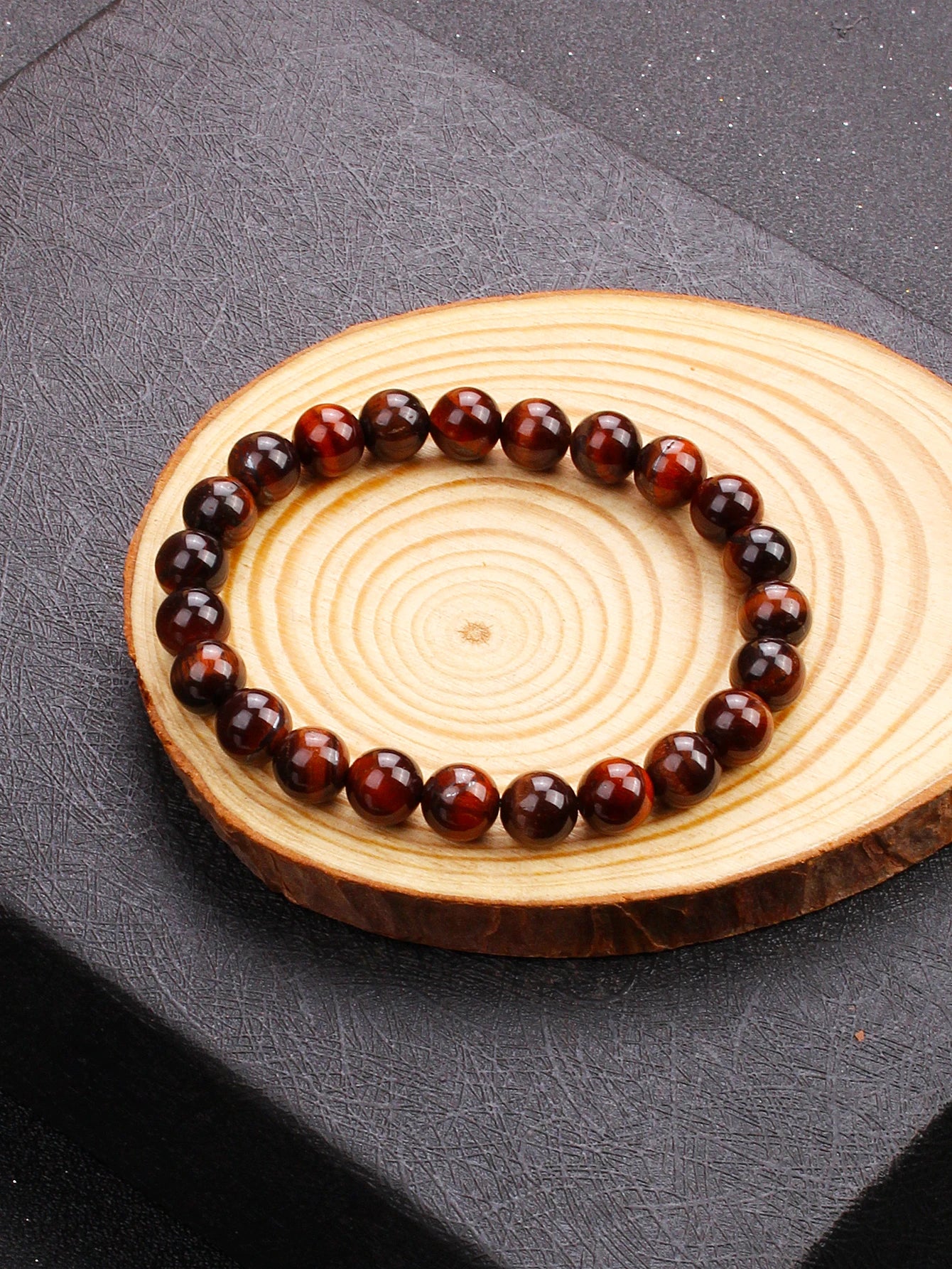 5A+ Lightning Red Tiger Eye Bracelets Men Highest Quality Natural Stone Round Beads Elasticity Rope Bracelets for Women Jewelry