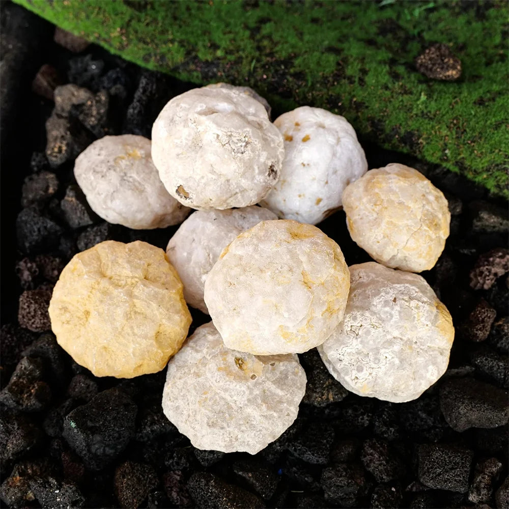 Natural Unopened Agate Geode Raw Crystals Mineral Energy Healing Rough Stones Crystal Cluster Cave Collection Specimen Gift
