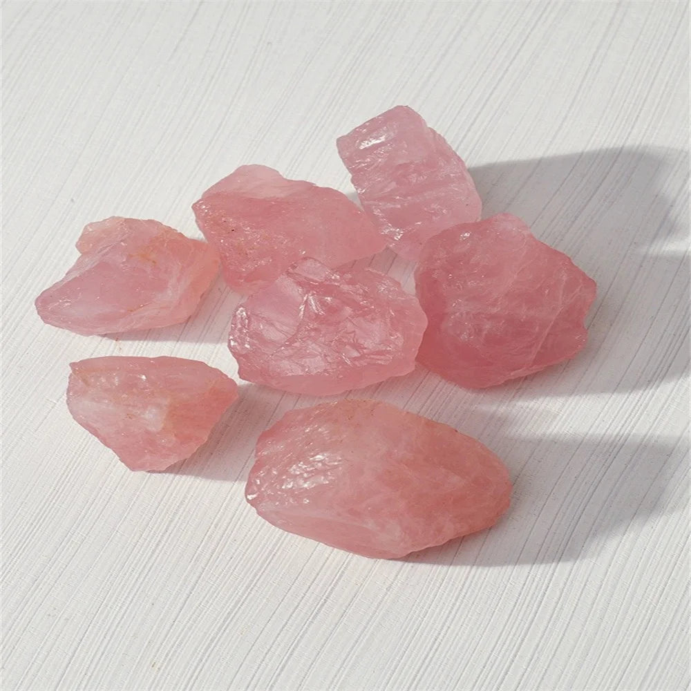 100g Natural Rose Quartz Stone Raw Crystals Stones Healing Mineral Specimen Rock Raw Rough Quartz Pink Crystal Gemstones