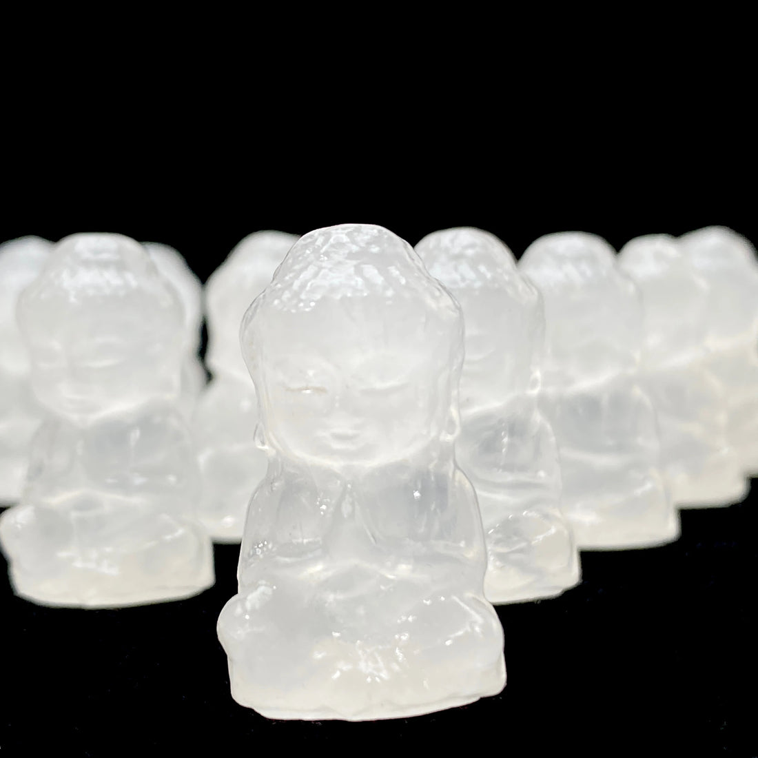 1PC High Quality Random Clear Quartz Sitting Buddha Natural Carving,Gemstone Jewelry,Glitter, Healing crystal, Birthday gift