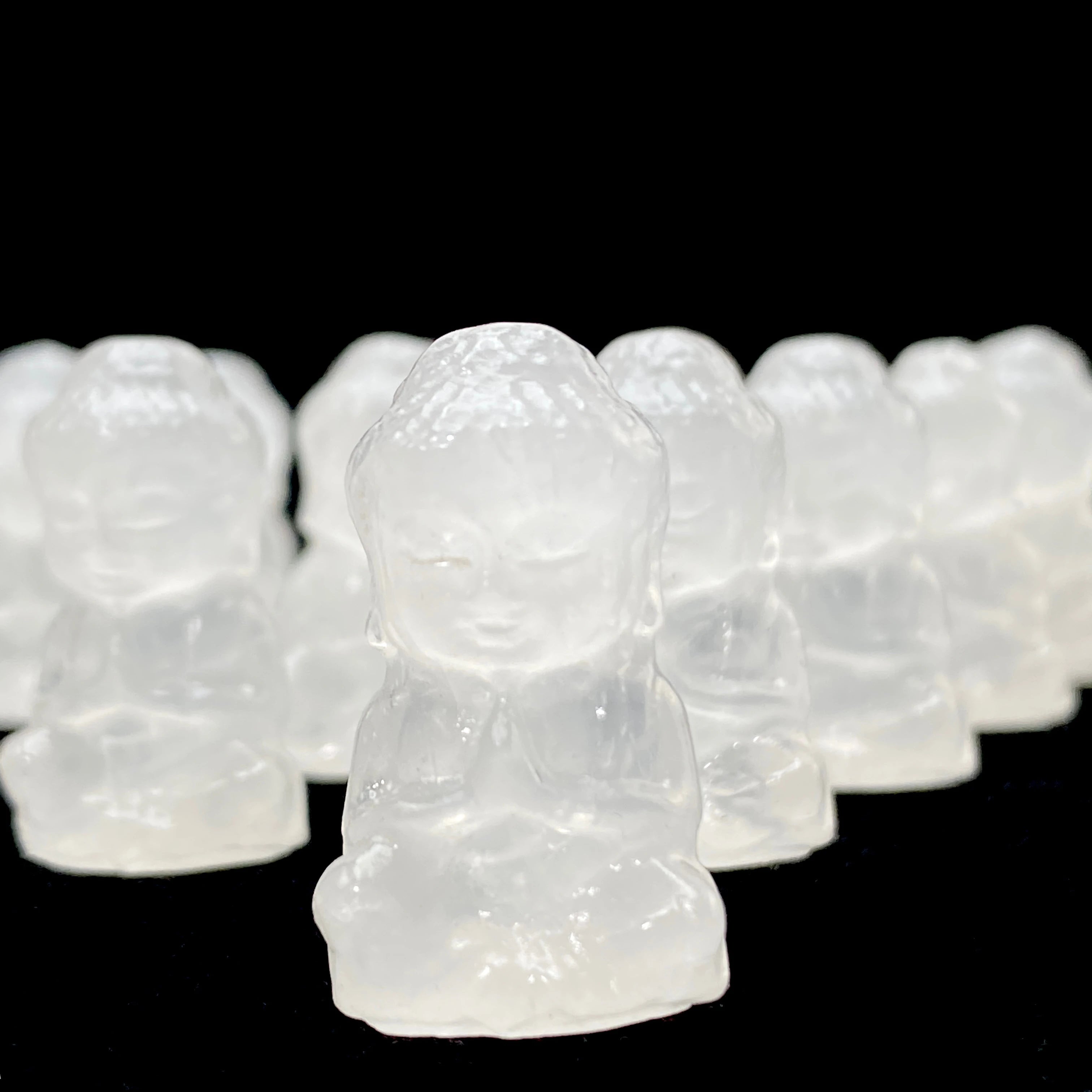 1PC High Quality Random Clear Quartz Sitting Buddha Natural Carving,Gemstone Jewelry,Glitter, Healing crystal, Birthday gift