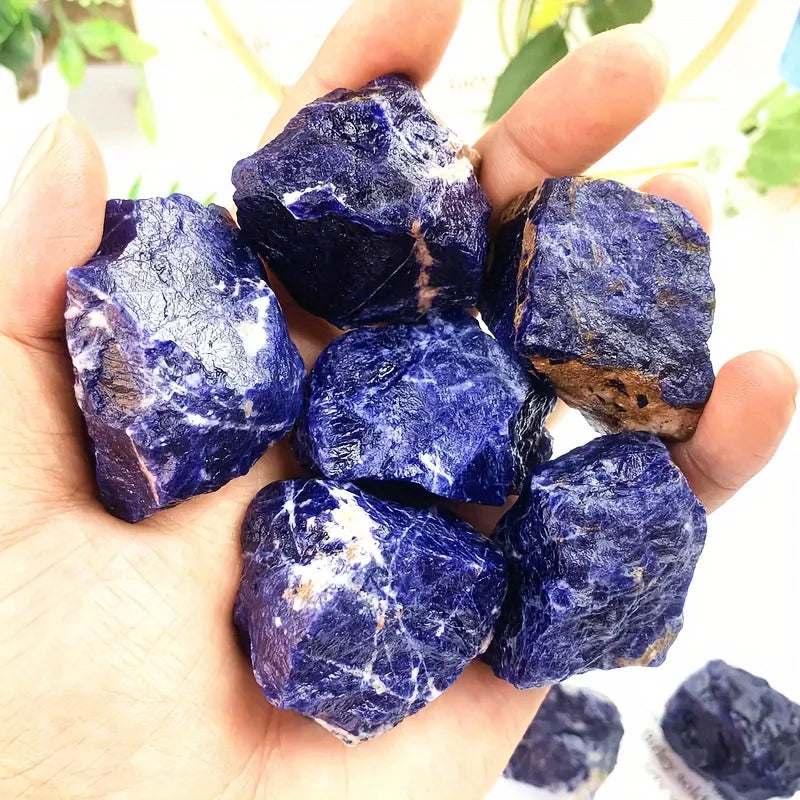 Raw Sodalite,Natural Blue Sodalite Crystal,Rough Sodalite Chakra Stone ,Rough Sodalite Chunk, Throat Chakra
