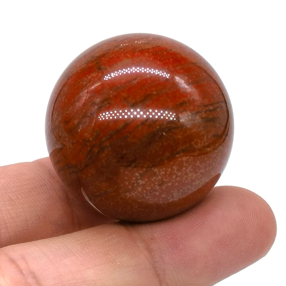 30mm Natural Crystal Ball Polished Globe Amethyst Lazuli Quartz Reiki feng shui Sphere Massaging Balls Collectibles Home Decor