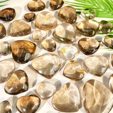 1PC High Quality Smoky Quartz Heart Natural Crystal Carving,Gemstone Jewelry,Glitter,Birthday Gift,Women Gift,Kid Gift
