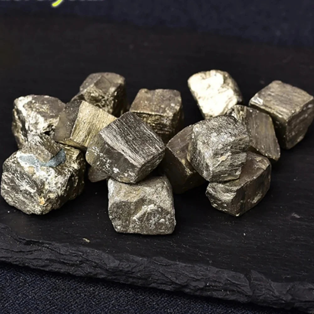 Natural High Density Peru Pyrite Cubic Ore Stone Crystal Mineral Specimen Pyrite Cube Cluster Energy Home Decoration