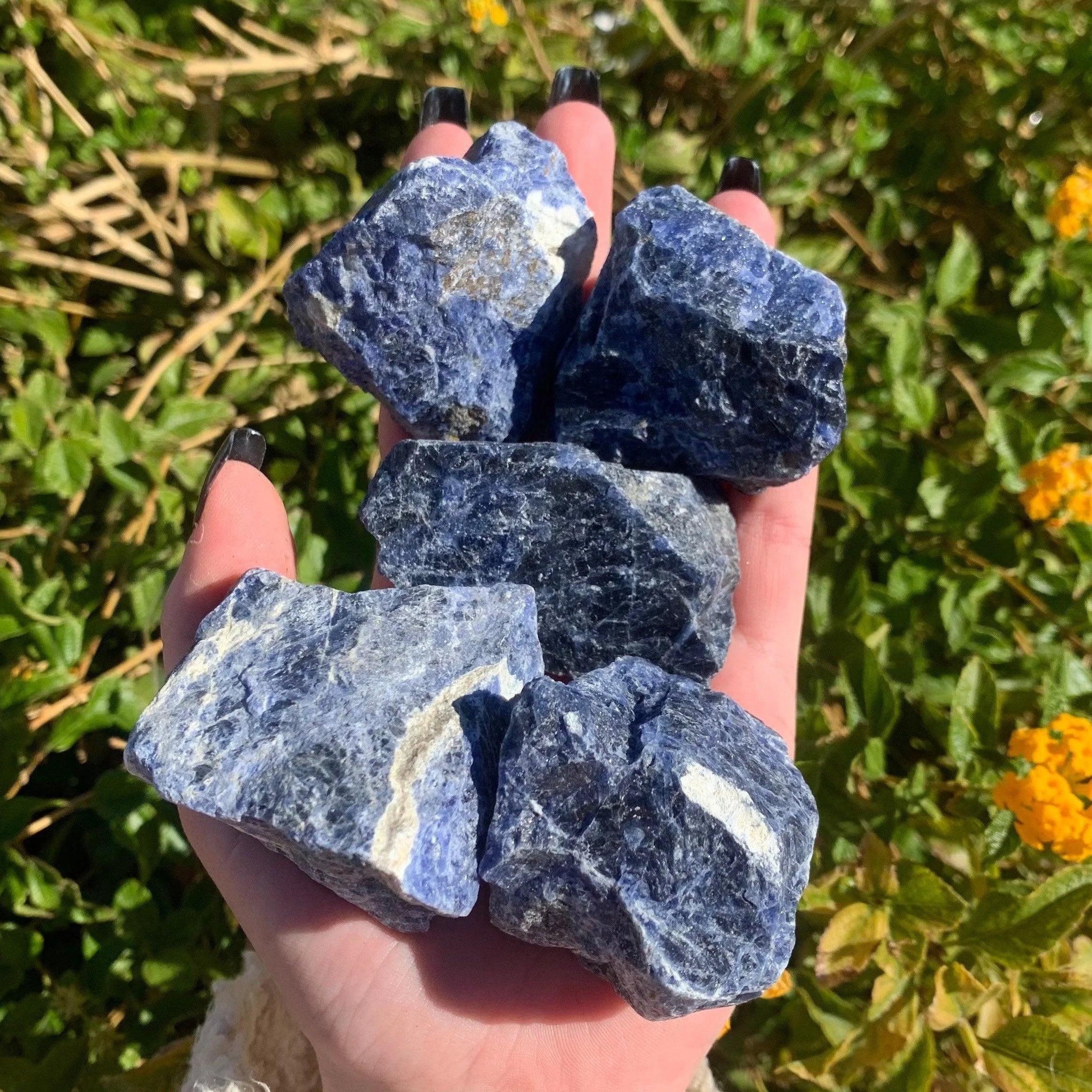 Raw Sodalite,Natural Blue Sodalite Crystal,Rough Sodalite Chakra Stone ,Rough Sodalite Chunk, Throat Chakra