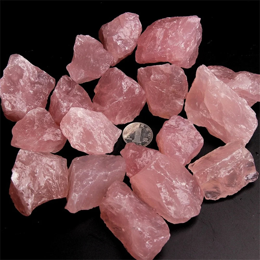 100g Natural Rose Quartz Stone Raw Crystals Stones Healing Mineral Specimen Rock Raw Rough Quartz Pink Crystal Gemstones