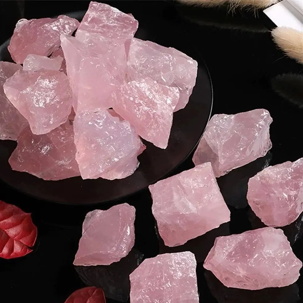 100g Natural Rose Quartz Stone Raw Crystals Stones Healing Mineral Specimen Rock Raw Rough Quartz Pink Crystal Gemstones
