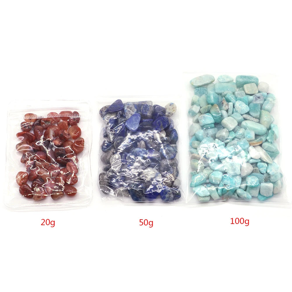 Natural Stone Tumbled Agate Gravel Crystals Chip Quartz Minerals Reiki Healing Specimen Gemstones Home Aquarium Decor DIY Crafts