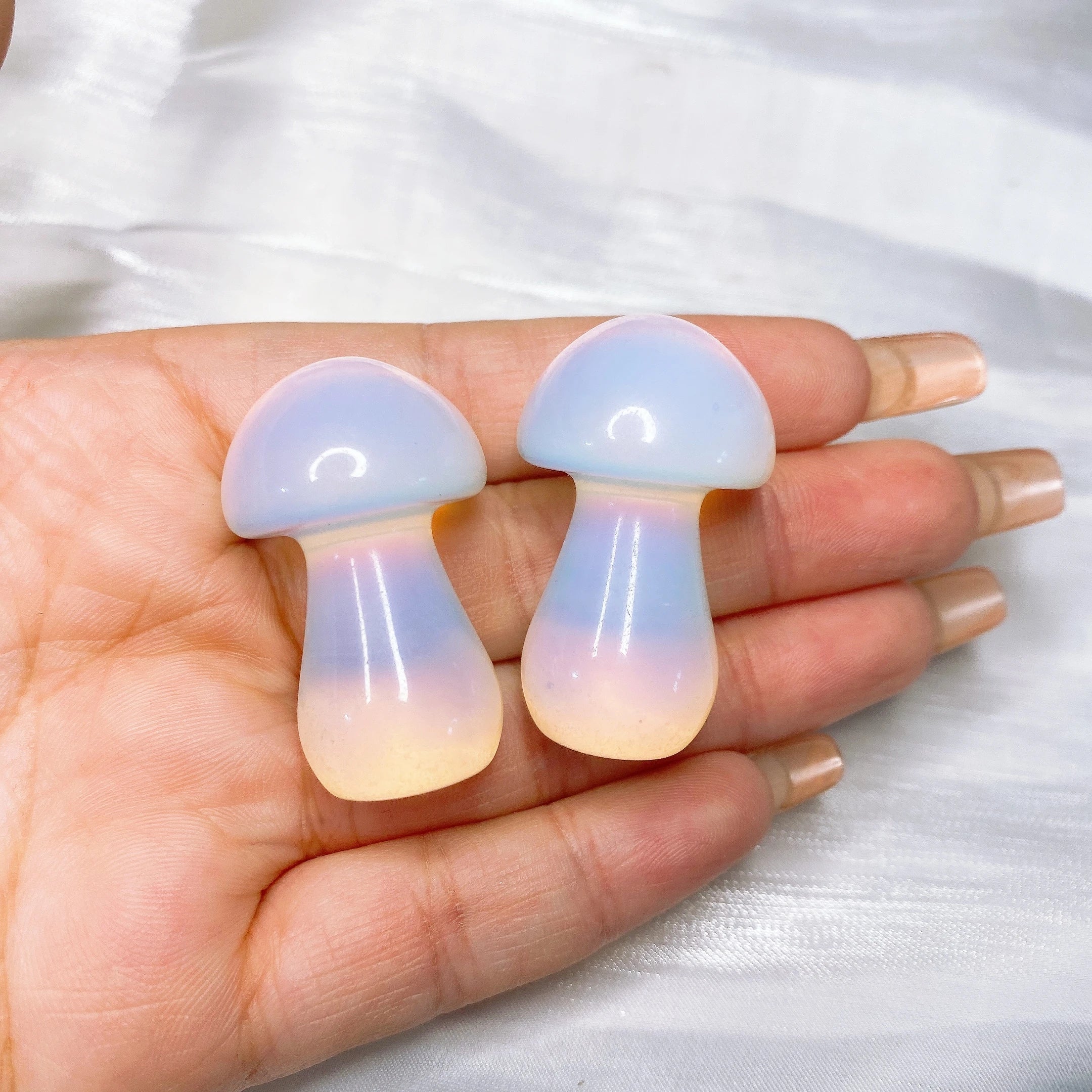 35mm Mushroom Natural Crystal Quartz Mineral Stones Amethyst Agate Clear Quartz Chakra Reiki Healing Home Graden Decoration Gift