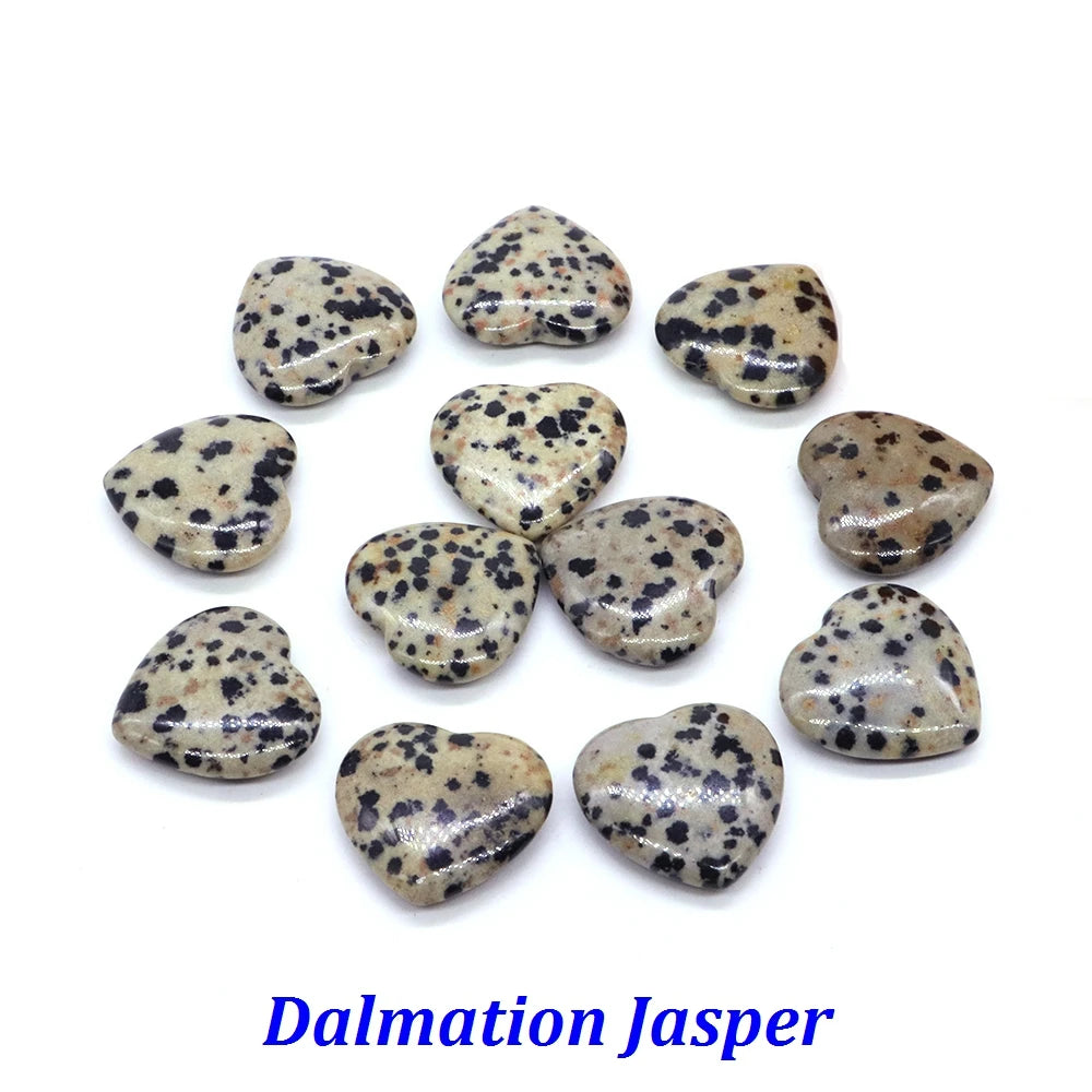 20mm Heart Shape love Natural Crystal Amethyst Rose Quartz Mineral Healing Gemstone Chakra Stone Home Decoration Valentine Gift