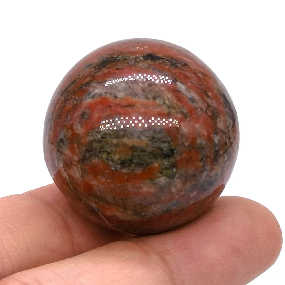 30mm Natural Crystal Ball Polished Globe Amethyst Lazuli Quartz Reiki feng shui Sphere Massaging Balls Collectibles Home Decor