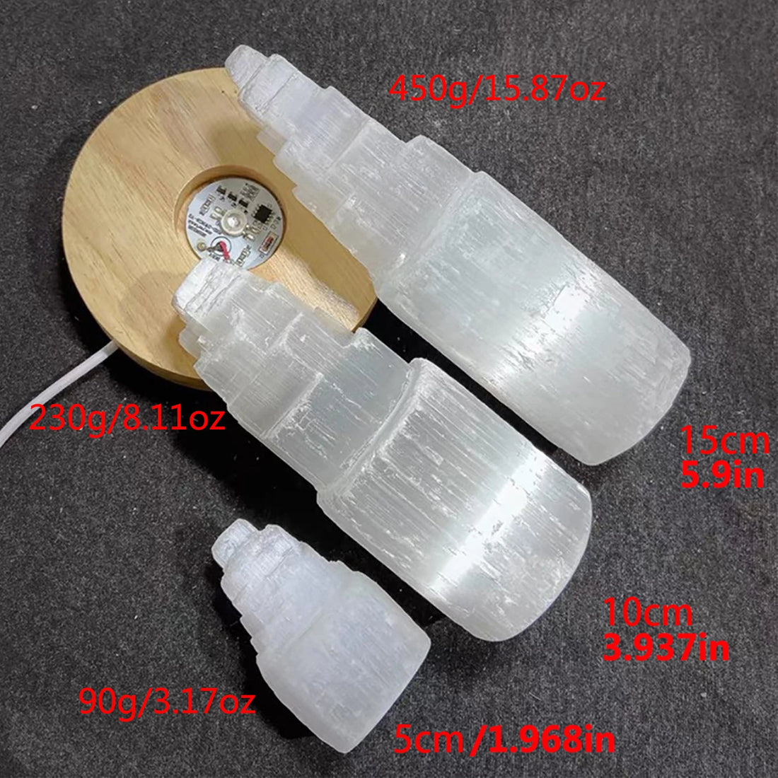 Genuine Natural White Selenite Gypsum Crystal Tower Skyscraper Castle Shaped Clear Mineral Craft Statue Authentic Moroccan Sourc