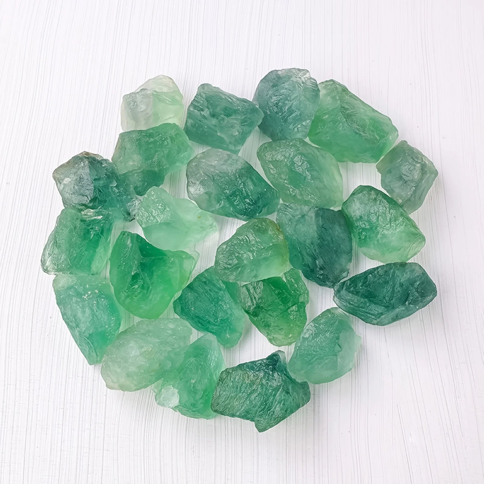 Raw Green Fluorite Stone, Natural Rough Crystals, Reiki Healing Root Chakra Crystal, Grounding Stone, Spiritual Protection Gift