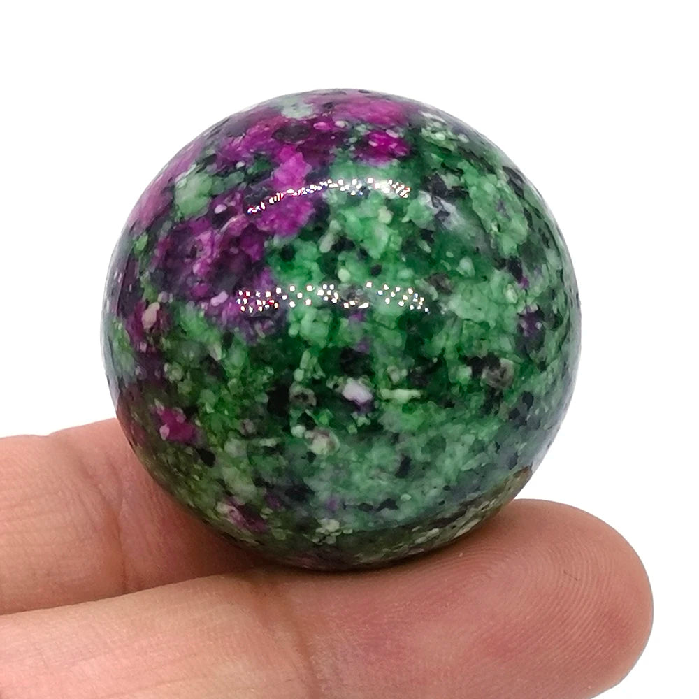30mm Natural Crystal Ball Polished Globe Amethyst Lazuli Quartz Reiki feng shui Sphere Massaging Balls Collectibles Home Decor