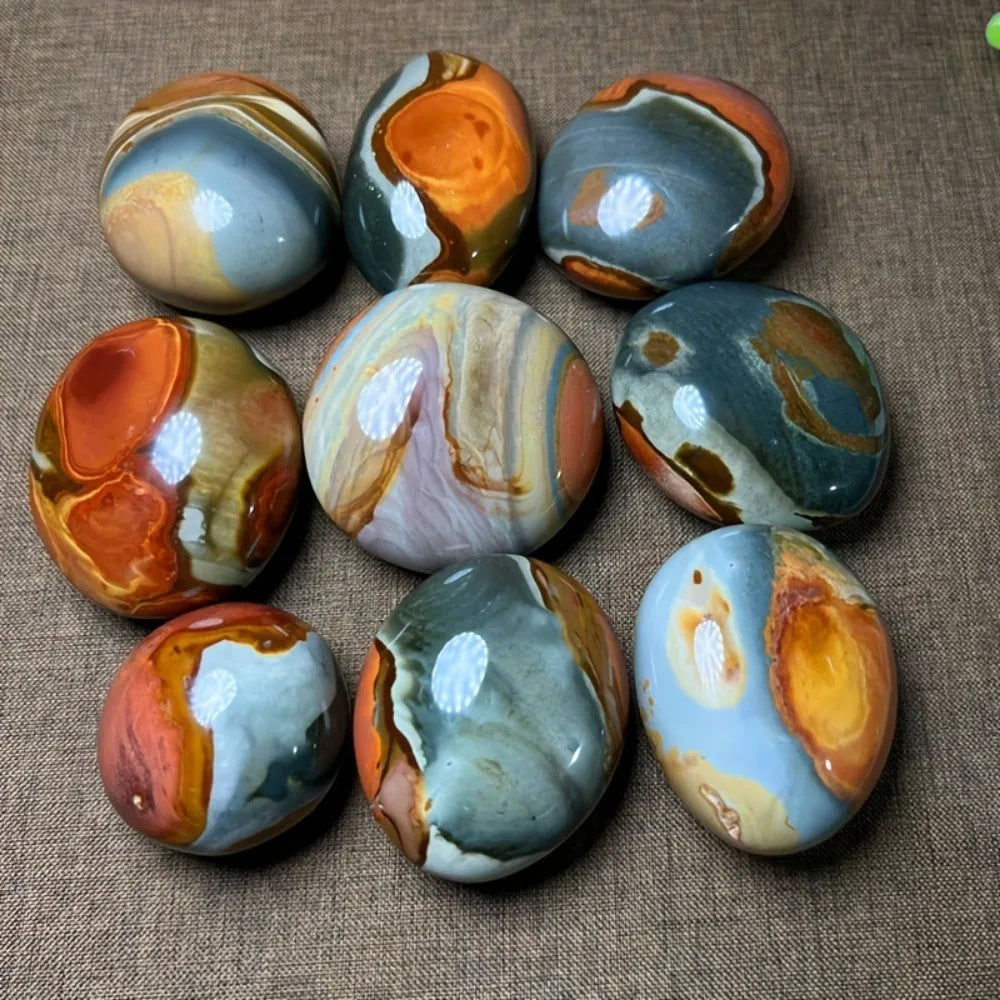 Natural Sea Jasper Crystal Quartz Unique Ocean Pattern Stone Surface Cracks And Small Holes Healing Energy for Home Decor