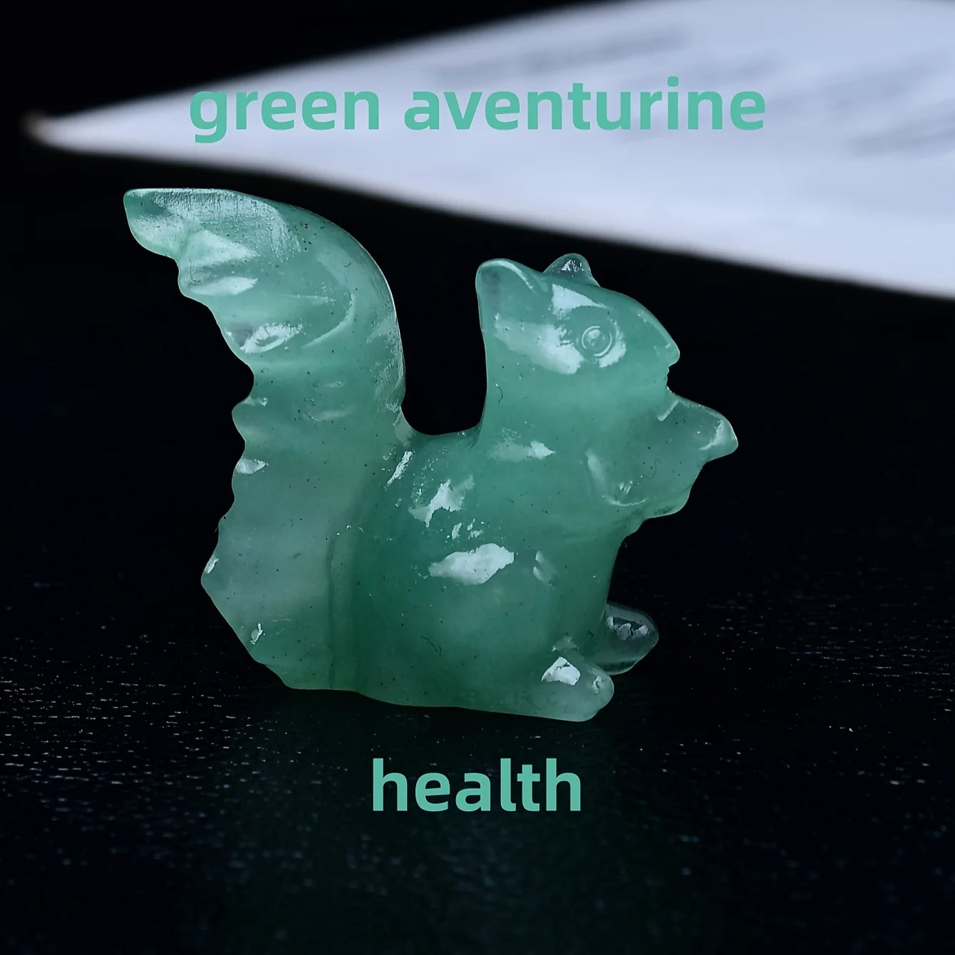 Artificial Crystal Carved Squirrel, Perfect Crystal Gift, Made Of Bare Stone Jewelry, Unique Home Decoration Meditation Stone