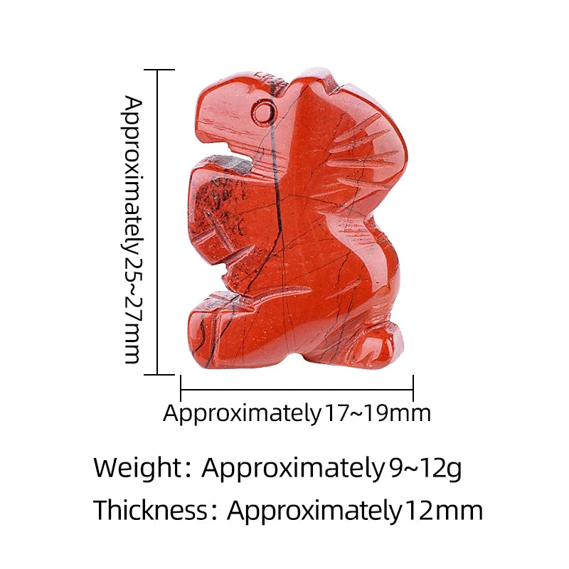 Natural Crystal Stone Ornament Carving Horse Rose Quartz Amethyst Healing Gemstone Animal Figurines Reiki Small Home Decorations
