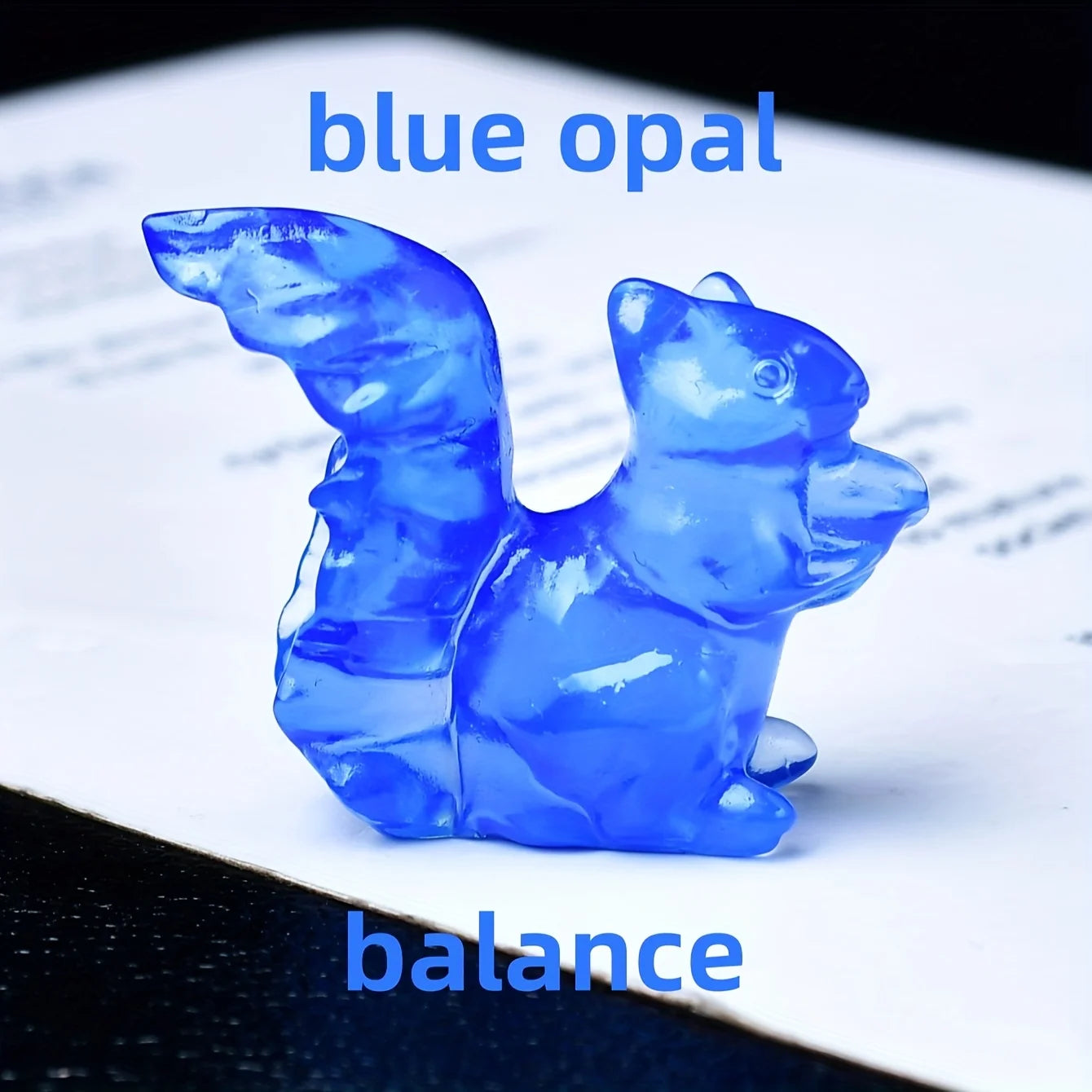 Artificial Crystal Carved Squirrel, Perfect Crystal Gift, Made Of Bare Stone Jewelry, Unique Home Decoration Meditation Stone