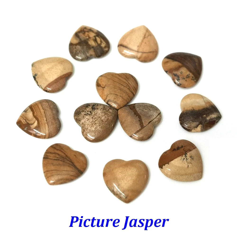 20mm Heart Shape love Natural Crystal Amethyst Rose Quartz Mineral Healing Gemstone Chakra Stone Home Decoration Valentine Gift
