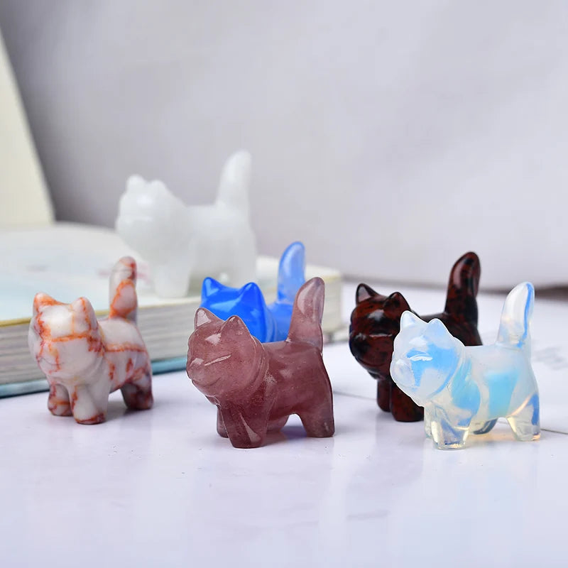 Opal Ruby Kitten Cute Gift Home and Decoration Room Decor Natural Stone Crystals Crystal Aquarium Quartz Stones Witchcraft