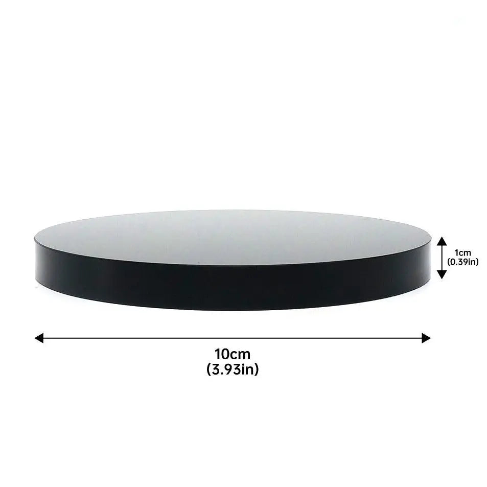 High Quality Natural Black Obsidian Scrying Mirror Healing Crystals Stone Round Plate Witchcraft Mirror Home Decor With Shelf