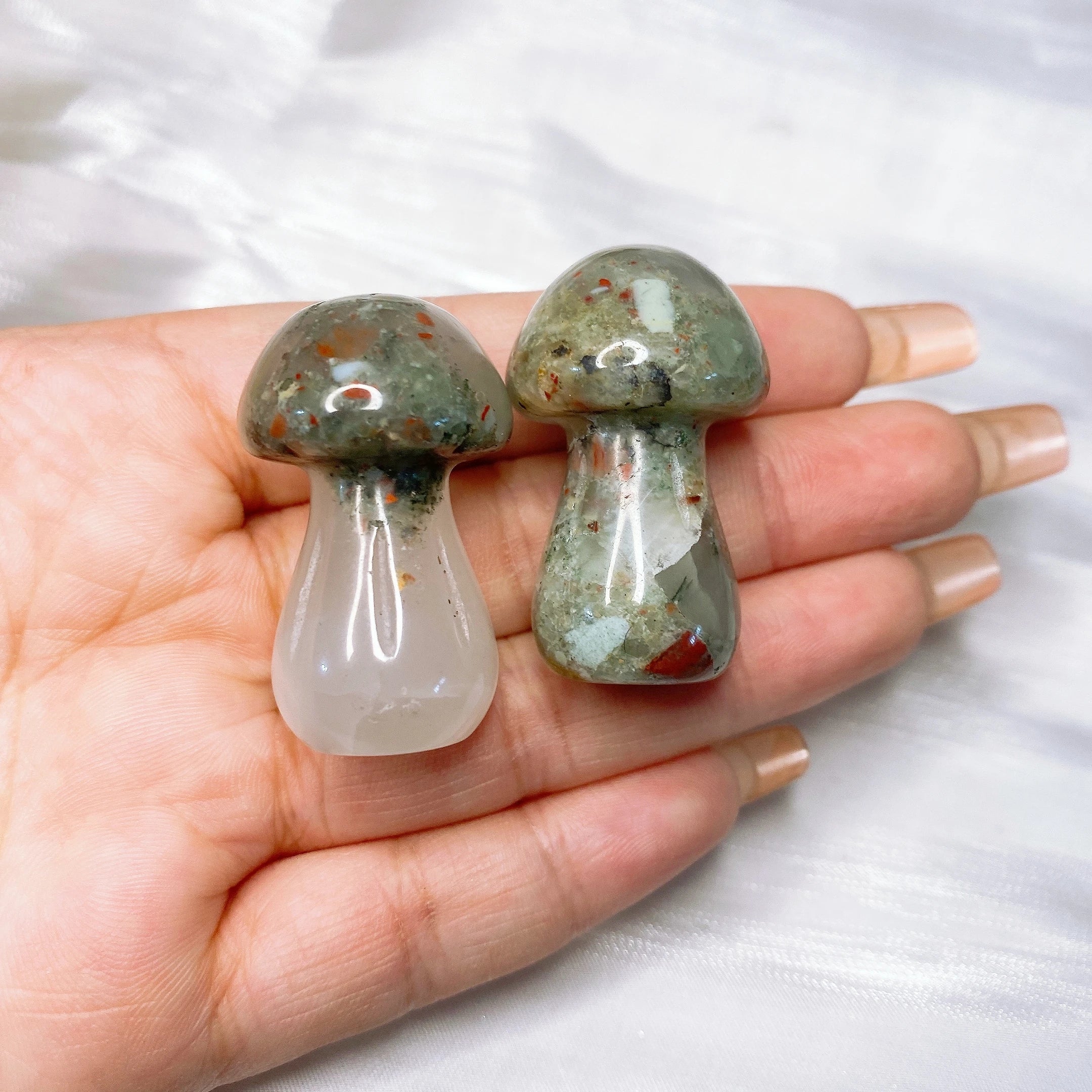 35mm Mushroom Natural Crystal Quartz Mineral Stones Amethyst Agate Clear Quartz Chakra Reiki Healing Home Graden Decoration Gift