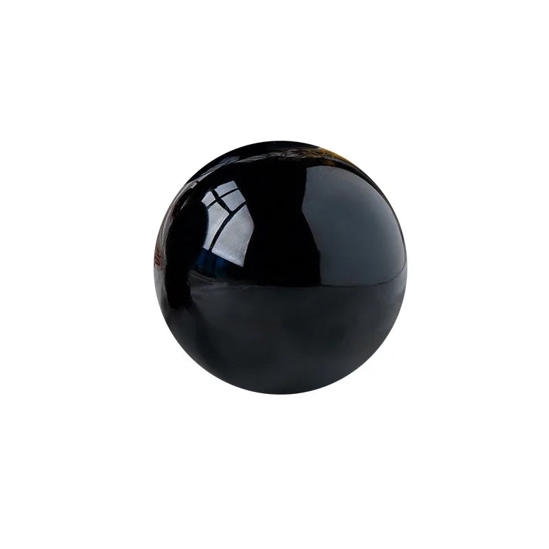 Natural Small Black Obsidian Crystal Ball Sphere Without Base Stand for Meditation, Healing, Home Decor Crystal Magic Ball