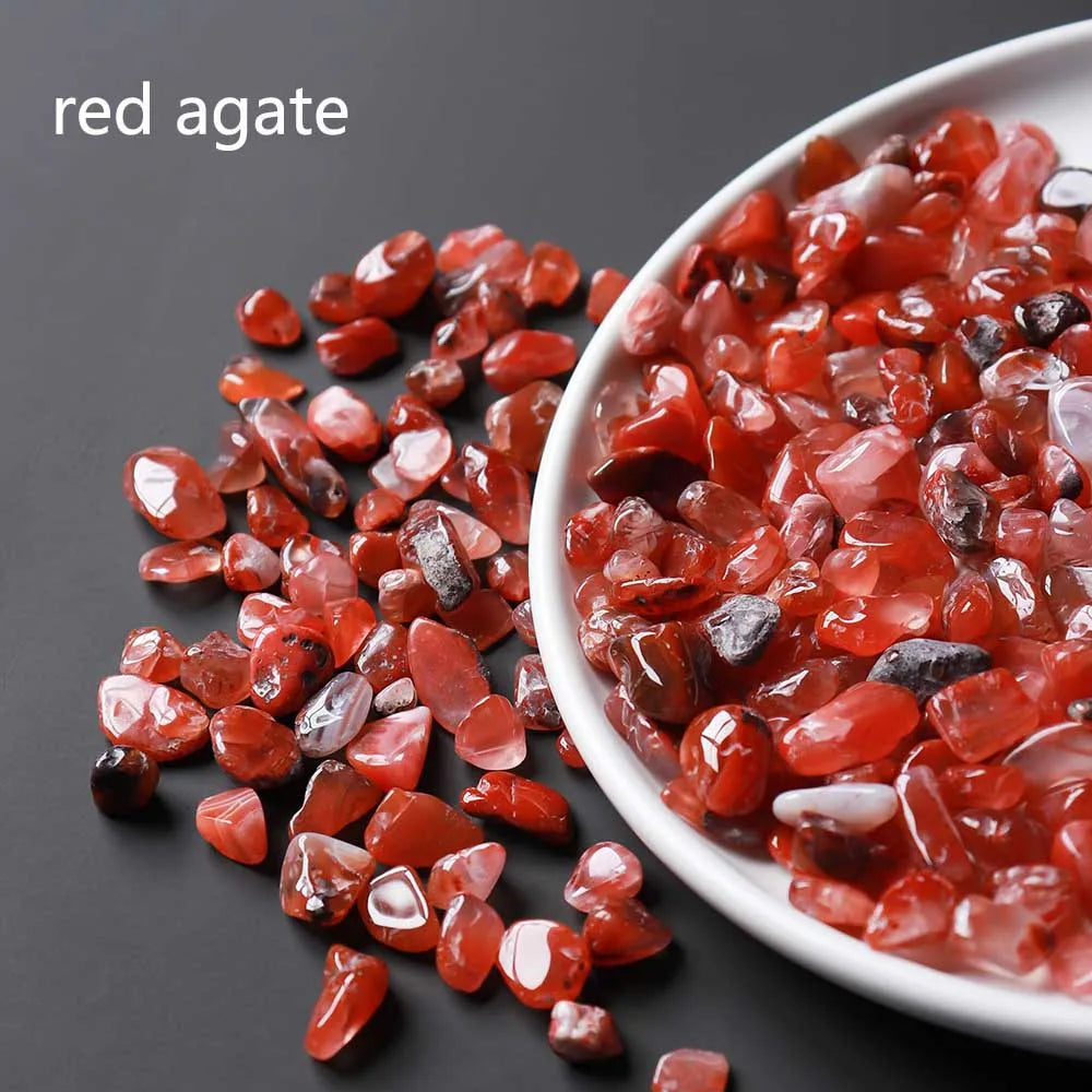 50g/Bag Natural Irregular Crystal Rose Quartz Rock Tumbled Crushed Stone Healing Reiki Gravel Garden And Aquarium Decoration