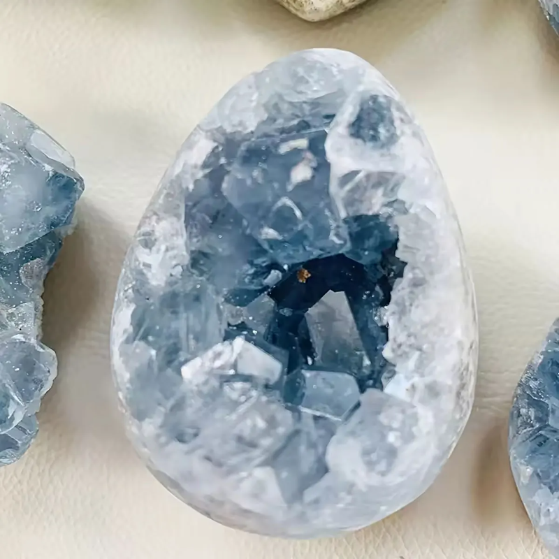 800-1000g Celestine Stone Cluster - Natural - Genuine Blue Celestite Crystal Cluster, Home Decor, Highquality Mineral