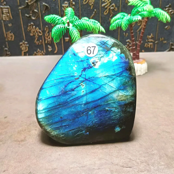 Natural Labradorite Crystal Pendant — Blue Flash Reiki Raw Stone, Chakra Quartz Ornament