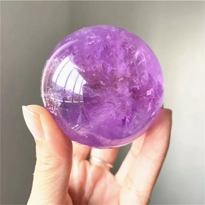 Natural Amethyst Crystal Decorative Piece — Freeform Specimen with Display Base