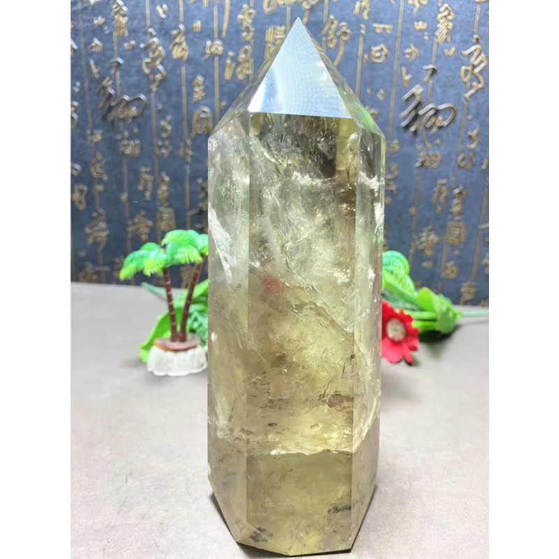 Natural Quartz Crystal Wand — Healing Point, Home Decoration Ornament