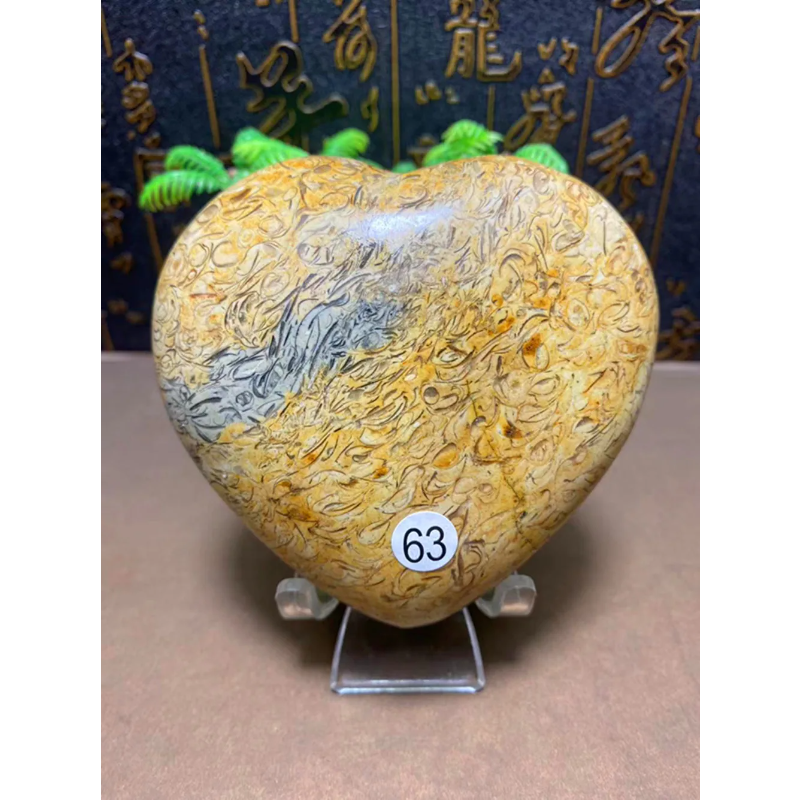 Natural Quartz Crystal Carved Heart — Polished Love Stone, Home Decor for Couples