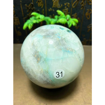 Natural Quartz Crystal Healing Gem Ball — Mineral Reiki Stone, Meditation Sphere