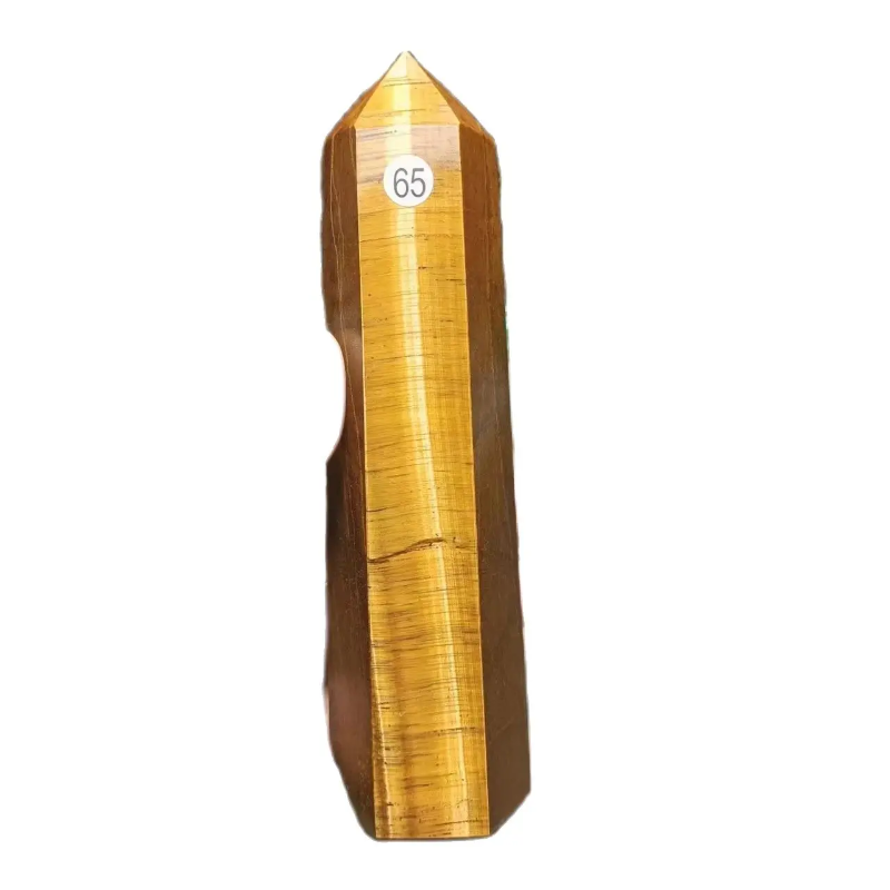Natural Energy Tiger Eye Jasper Obelisk Crystal stick Point Reiki home decor Chakra Degaussing Tower Treatment