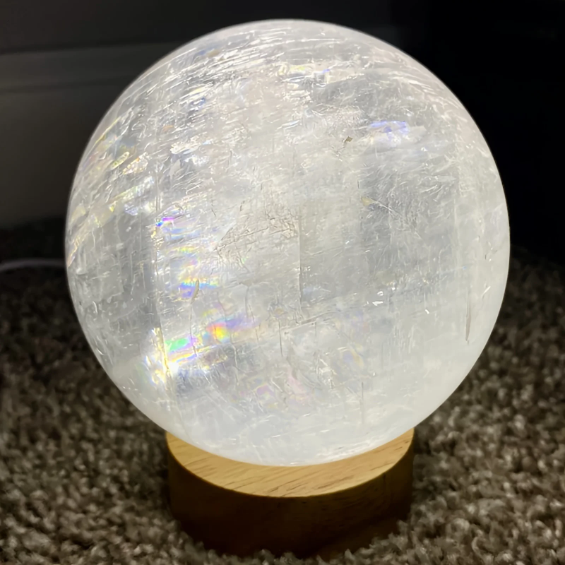 1pc Delicate White Calcite Crystal Ball-Healing Gemstone, Unique Gift Perfect Home Decorate, gorgeous style, decorative stones