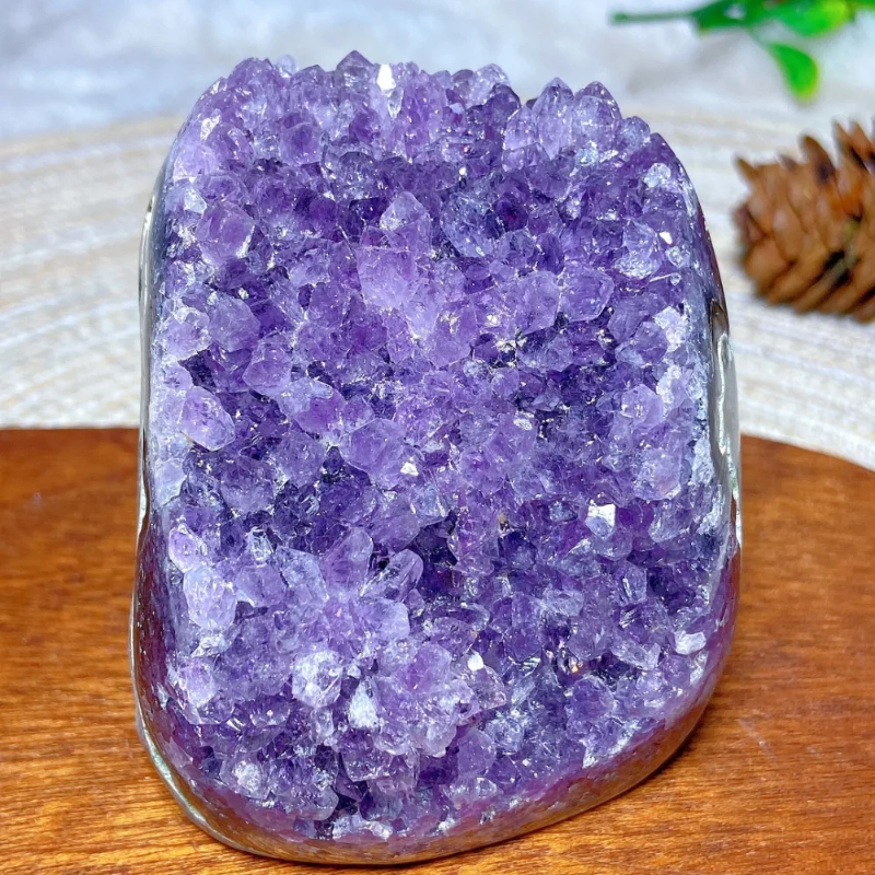 Natural Crystals Amethyst Freeform Cluster Geode  Healing High Quality Precious Ore Mineral Energy Home Decorations Holiday Gift