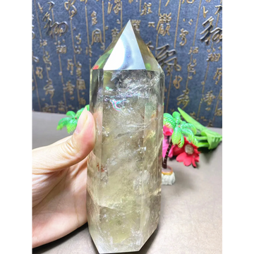 Natural Quartz Crystal Wand — Healing Point, Home Decoration Ornament