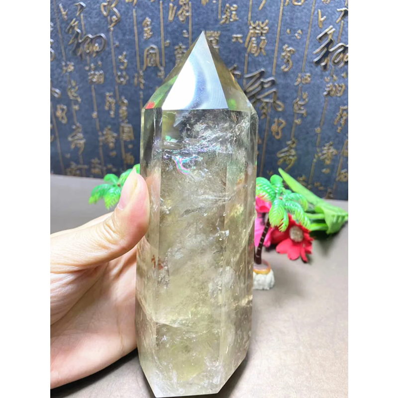 Natural Quartz Crystal Wand — Healing Point, Home Decoration Ornament